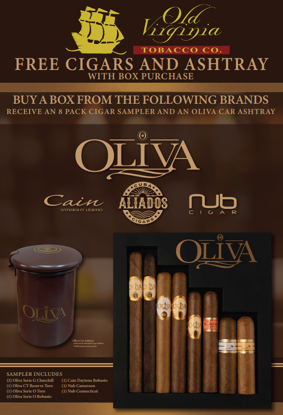 August Promotion: Free Cigars and Ashtray with Box Purchase